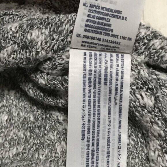 Abercrombie Kids Gray Knit Long Sleeve Pullover Sweater A&F - Picture 7 of 9